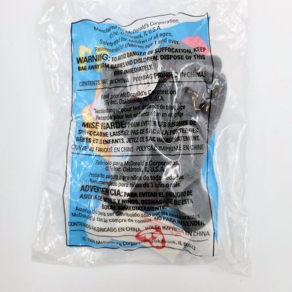 Nook The Husky #11 McDonald’s Toy Retired 1999 New Sealed TY Teenie Beanie Babie - Picture 5 of 7
